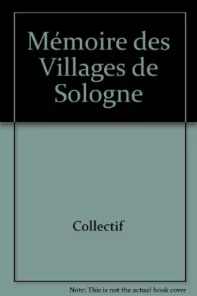 Couverture du produit · Mémoire des Villages de Sologne