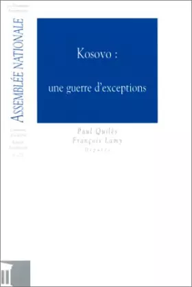 Couverture du produit · Kosovo, une guerre d'exceptions