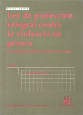 Couverture du produit · Ley de protección integral contra la violencia de género