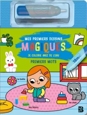 Couverture du produit · Mon premier Je colorie avec de l'eau: Premiers mots