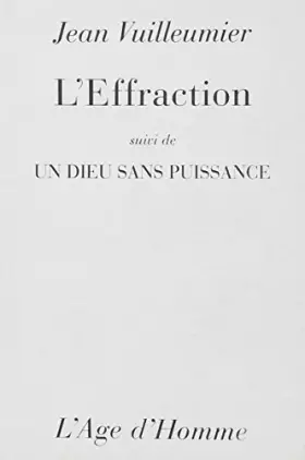 Couverture du produit · L'Effraction