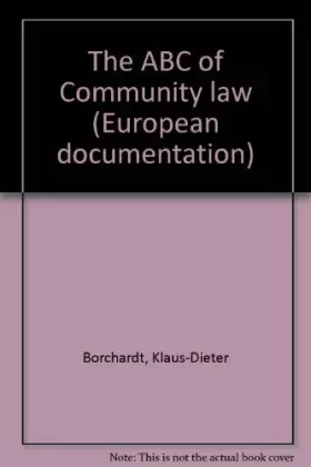 Couverture du produit · The ABC of Community Law