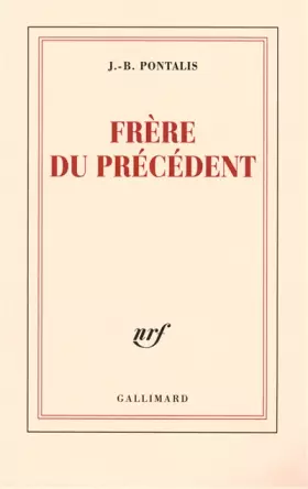 Couverture du produit · Frère du précédent