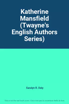 Couverture du produit · Katherine Mansfield (Twayne's English Authors Series)