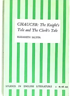 Couverture du produit · Chaucer: The knight's tale and the clerk's tale (Studies in English Literature)