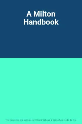 Couverture du produit · A Milton Handbook
