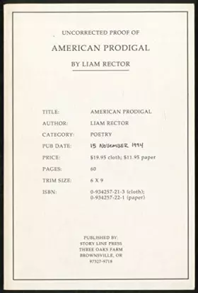 Couverture du produit · American Prodigal: Poems