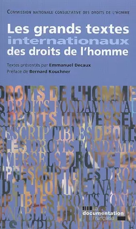 Couverture du produit · Les grands textes internationaux des droits de l'homme