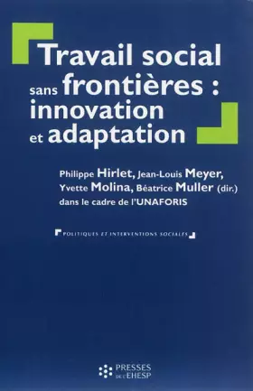 Couverture du produit · Travail social sans frontières: innovation et adaptation