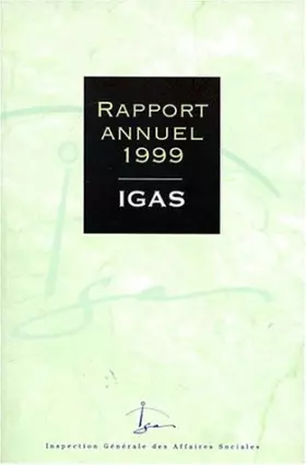 Couverture du produit · Inspection générale des affaires sociales,1999