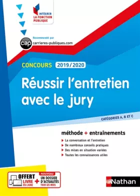 Couverture du produit · Réussir l'entretien avec le jury - Catégorie A, B et C - Intégrer la fonction