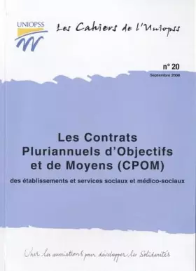 Couverture du produit · Les contrats pluriannuels d'objectifs et de moyens (CPOM) des établissements et services sociaux et médico-sociaux