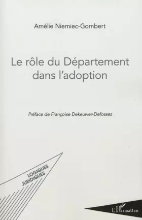 Couverture du produit · Le rôle du Département dans l'adoption