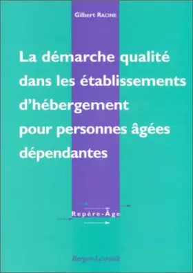 Couverture du produit · Démarche qualité dans les établissements d'hébergement