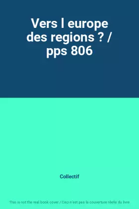 Couverture du produit · Vers l europe des regions ? / pps 806