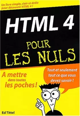 Couverture du produit · HTML 4 pour les nuls