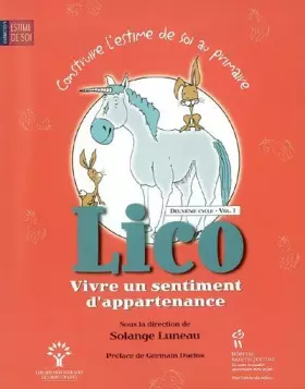 Couverture du produit · Lico, Vivre un sentiment d'appartenance : Deuxième cycle, Volume 1