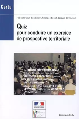 Couverture du produit · Quiz pour conduire un exercice de prospective territoriale