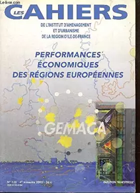 Couverture du produit · [Les cahiers de l'institut d'aménagement et d'urbanisme de la région d'Ile de France], Performances économiques des régions eur