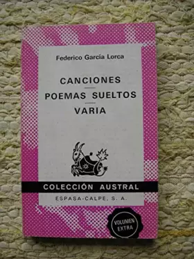 Couverture du produit · Canciones/Poemas Sueltos/Varia: Canciones/Poemas Sueltos/Varia
