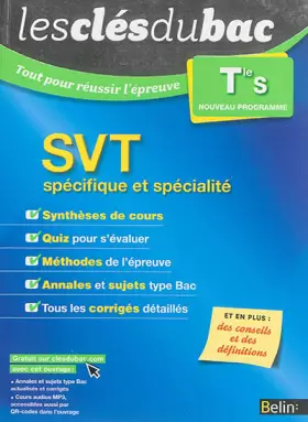 Couverture du produit · SVT Tle S enseignement spécifique et spécialité: Tout pour réussir l'épreuve