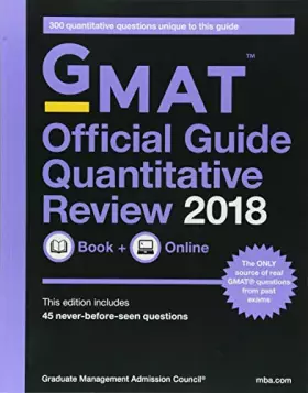 Couverture du produit · GMAT Official Guide Quantitative Review 2018