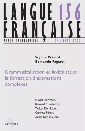 Couverture du produit · Langue française n° 156 (4/2007)