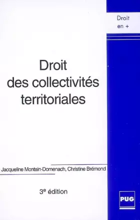 Couverture du produit · Droit des collectivités territoriales