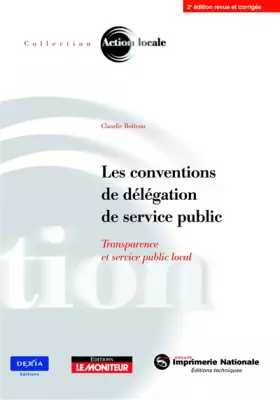 Couverture du produit · Les conventions de délégation de service public