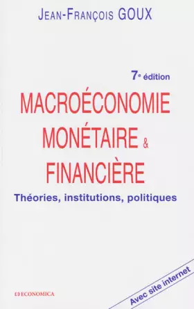 Couverture du produit · Macroéconomie monétaire et financière