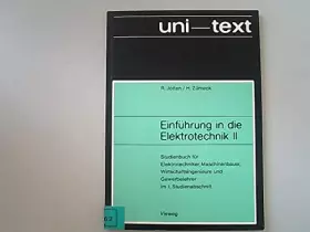 Couverture du produit · Einführung in die Elektrotechnik II