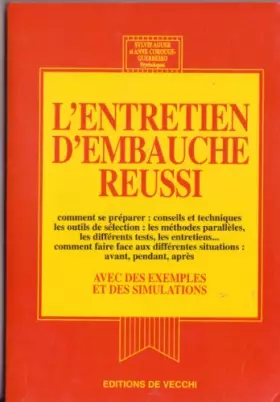 Couverture du produit · L'entretien d'embauche réussi