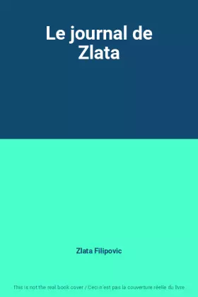 Couverture du produit · Le journal de Zlata