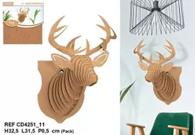 Couverture du produit · DECO CARTON 3D GM CERF