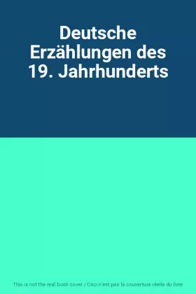 Couverture du produit · Deutsche Erzählungen des 19. Jahrhunderts