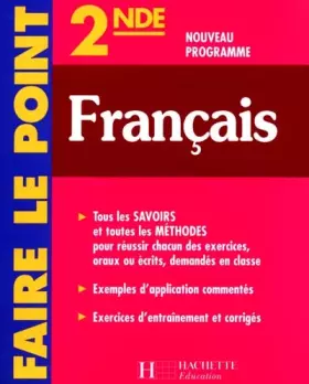 Couverture du produit · Faire le point : Français, 2nde