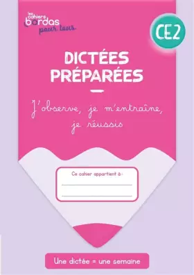Couverture du produit · Dictées préparées CE2