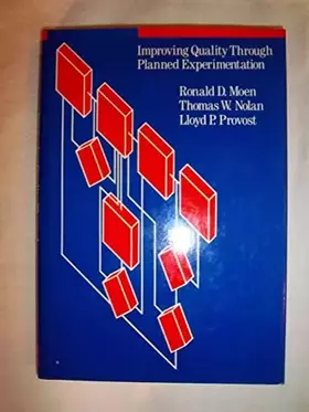 Couverture du produit · Improving Quality Through Planned Experimentation
