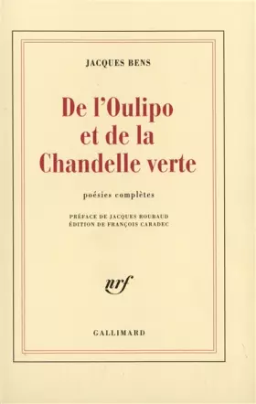 Couverture du produit · De l'Oulipo et la chandelle verte