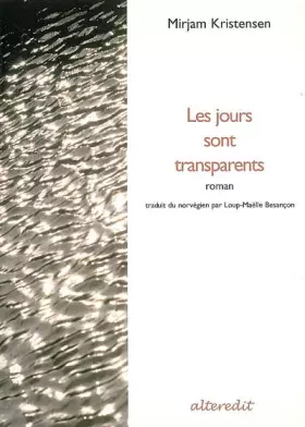 Couverture du produit · Les jours sont transparents
