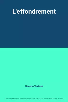 Couverture du produit · L'effondrement