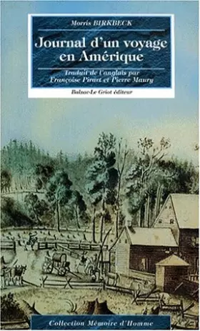Couverture du produit · JOURNAL D'UN VOYAGE EN AMERIQUE. Depuis la côte de Virginie jusqu'au territoire de l'Illinois