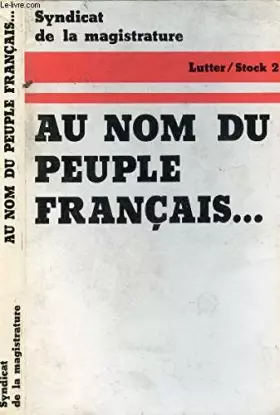 Couverture du produit · AU NOM DU PEUPLE FRANCAIS