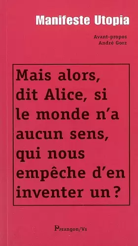 Couverture du produit · Manifeste Utopia