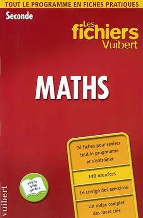 Couverture du produit · Les fichiers Vuibert : Maths, seconde
