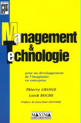 Couverture du produit · Management et technologie pour un développement de l'imaginaire en entreprise