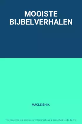 Couverture du produit · MOOISTE BIJBELVERHALEN