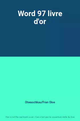 Couverture du produit · Word 97 livre d'or