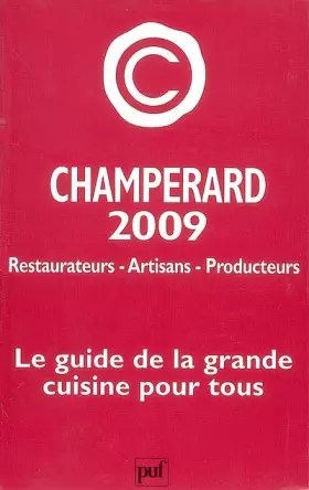 Couverture du produit · Guide Champérard 2009