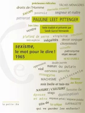 Couverture du produit · Sexisme, le mot pour le dire !
